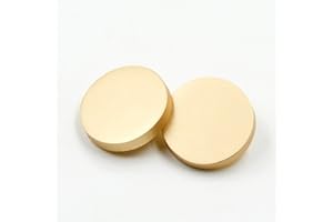 Anjing Metallknopf, flach, Näharbeit, Hemd, Mantel, Anzug, Hose, 10 Stück, Matte gold, 18 mm