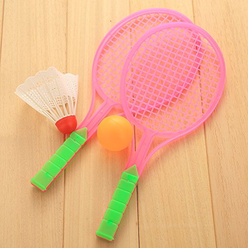 Cido Badminton Ensemble de Balles de Tennis de Table Jeu de Famille Sports en Plein air Enfants Garçons Filles Deux en p