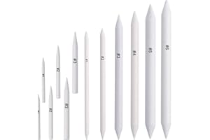 FEBSNOW 12 Pcs Blending Stump and Tortillions, Paper Art Blenders, Art Pencils, Drawing Pencils for Artists Student Sketch Drawing Tools, Drawing Supplies