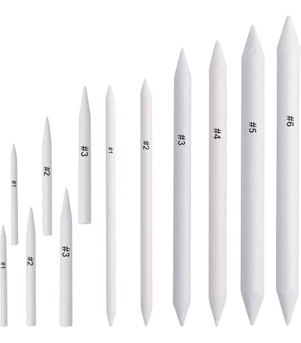 Lot De 6 Estompes Double Tête Lavables - Outils Dessin Ombrage Fusion Pour Artistes Débutants Et Professionnels