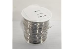 DONGKER 304 Stainless Steel Wire, 0.8mm 100meter Hard Wire Sculpting Wire Artistic Wire Single Strand Binding Iron Wire Can Be Welded and Tied