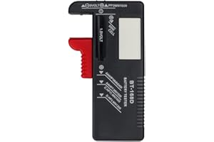 Bestgle Comprobador de Batería Doméstica, Probador Testador Universal Comprobador de Pilas Baterias de Pilas Digital Medidor Voltaje Pilas AAA C D 9V 1.5V