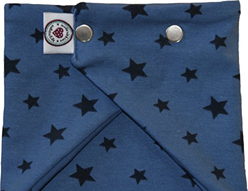 Zahntuch Sterne blau, wasserdichtes Halstuch - 3