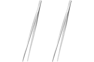 LAKSOL 2 Pièces Pincettes Cuisine, Pince Cuisinier, Pince à Barbecue Inox,Pince du Chef, Pince à Viande, Pinces Alimentaires Pince Longue pour Barbecue 30cm pour Barbecue