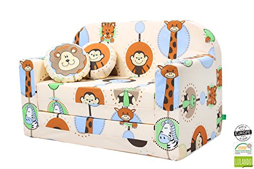 Lulando Classic Children Sofa Bed Convertible Sofa for children Flip Sofa Sleep and Play 2 pillows