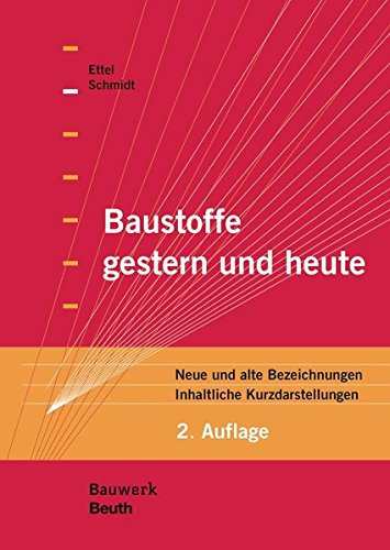 Preisvergleich Produktbild Baustoffe gestern und heute: Neue und alte Bezeichnungen Inhaltliche Kurzdarstellungen (Bauwerk)
