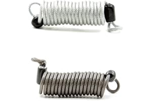 IYBQIU 2 Pcs Bike Reminder Spring Cable Motorbikes Antitheft Security Reminder Cable Security Spring Disc Lock Cable for Scooter Bike Helmet Anti-lost Password Lock Accessories(Black+Silver), 59 inch
