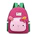 Produktbild DafenQ Niedlich Kaninchen Babyrucksack Kleinkind Schultasche Kindergartenrucksack Kinderrucksack Kinder Rucksäcke für Mädchen (Rose Rot)