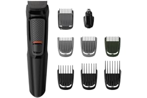 Philips Multi Grooming Kit MG3710/65, 9-in-1 (New Model), Face, Head and Body - All-in-one Trimmer for Men Self Sharpening St