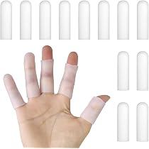 YancLife 12 Pezzi Gel Manicotti per Dita Protezioni per Dita in Gel,Protezioni per dita in