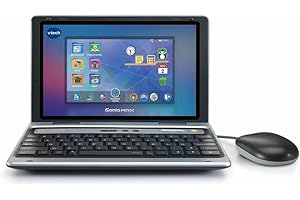 VTech - Genio MAX, Mon Premier Vrai Ordi Gris Métal, Ordinateur Enfant avec Écran Couleur 7 Pouces, Souris, 60 Activités et Jeux Éducatifs, Cadeau Enfant de 5 Ans à 12 Ans - Contenu en Français