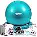 Produktbild Gymnastikball Mind Body Future. Swiss Ball perfekt als Sitzball u. Therapieball. für Yoga, Pilates, Schwangerschaft. Robust, rutschfest, hypoallergisch. 65 cm mit Ring u. Pumpe. Türkis