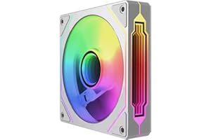 Jungle Leopard Prism4 Infinite Mirror Series ARGB PWM Computer PC Fan 120mm (White, Prism4PRO)