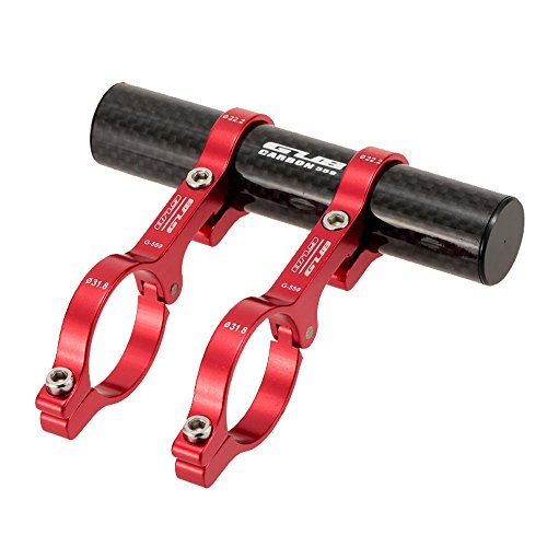 Lixada GUB 31,8 MM doppelte Lenker Erweiterung Mount Carbon Fiber Extender Halter für Fahrrad Licht Fahrrad Tacho