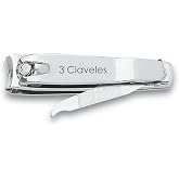3 Claveles Nail Clippers with File, 6 cm