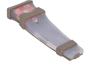 AXOC Helm-Sicherheits-Blinklicht, Flexibles Silikon-Helm-Blitzlicht, taktisches Helmlicht mit Klettfläche für Molle-Helm für Outdoor-Aktivitäten