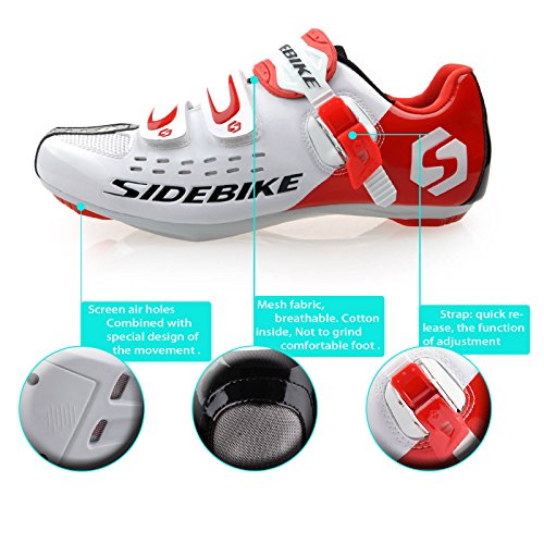 Herren/Mann Professionelle Radschuhe Rennrad Fahrradschuhe(Wählen Sie eine Größe mehr als üblich) - 8