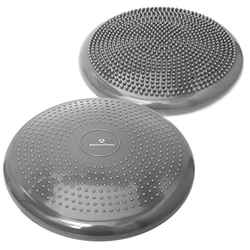 Ballsitzkissen inkl. Pumpe in verschiedenen Formen / Farben – hochwertiges PVC-Material – erhätlich mit / ohne Noppen. Ideal Sitzkissen / Balancekissen / Gleichgewichtkissen / Bürokissen / Noppenkissen - 3