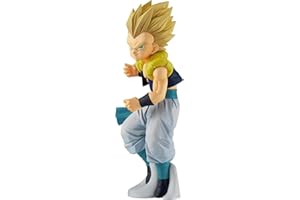 BANDAI - Banpresto - Dragon Ball Z - Super Saiyan Gotenks - Figurine de Collection Solid Edge Works 6 - Licence Officielle Dragon Ball - Figurine Collector Gotenks 13cm - Idée Cadeau Manga - BP18740P