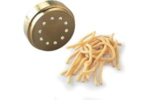 Kenwood Troquel Metálico para Hacer Pasta, Molde para Pasta Bigoli, Accesorio para Kenwood Chef para Crear Auténtica Pasta sin Esfuerzo, Fácil de Usar, AT910002, Bronce