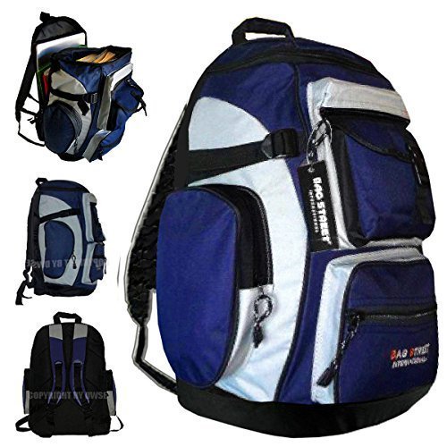 XL City & Laptop Rucksack - Alltag & Sport Rucksack Schulrucksack Reise Rucksack Notebook Rucksack Daypack Backpack Damen Herren Blau