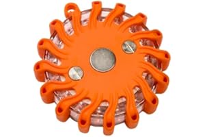 Balise de signalisation Pro gyrophare Pro 16 LEDs Orange Rechargeable LEDwarning, aimantée et Flottante Vendeur et Stock en France