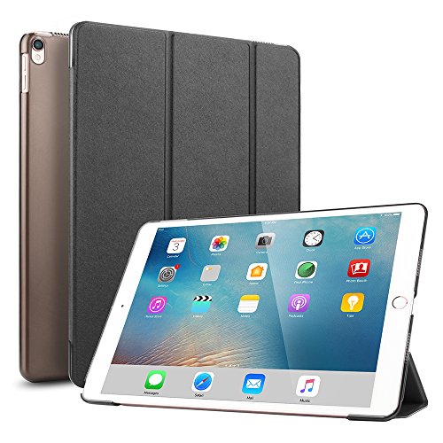 Boriyuan Ipad Pro 9.7 Hülle Smart Case Cover ultra slim Schutztasche aus PU Leder für Ipad Pro 9.7 Zoll mit Standfunktion, Auto Sleep Wake up, Displayschutzfolie und Stylus auch inklusive (Schwarz)