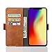 Produktbild Big-Mountain Leder Case Cover Für iPhone XR 6.1 Zoll | Magnetischer Schlag Mappen Karten Kartenhalter Flip Wallet Hülle | Luxus Fall Standing Klapphülle Schlag Mappen Abdeckung (Braun)