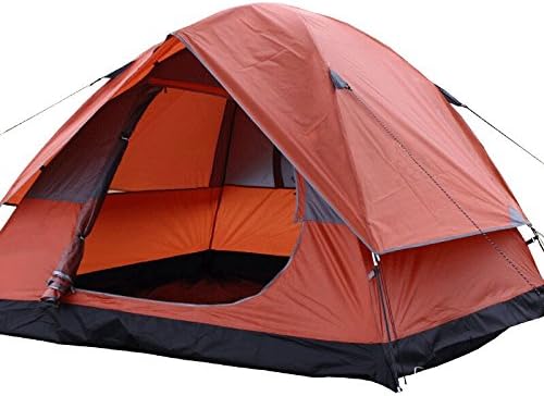 Automatic Pop Up Tent Backpacking Tents With Carrying Bag For 2 Or 3 Person Field Camping Equipment ( Color : Red )