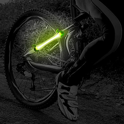 ACRATO LED Fahrradbeleuchtung Fahrrahdlampe Siliconleuchte 3 Licht Modi Wasserdicht, Befestigung an Rahmen Rad Backpack - 5