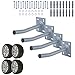 Produktbild Blackpoolal 4 x Autoreifen Wandhalter Reifenhalter Set bis 50kg Felgenhalter Wandhalterung Felgen Reifen Wand-Halterung Baum Halter Wandmontage für Garage