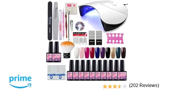 Saint Acior 10pc Vernis Semi Permanent 36w Uvled Lampe Usb Pour Sécher Vernis A Ongle Soak Off Uv Gel Base Top Coat Brosse Strass Décor Nail Outils