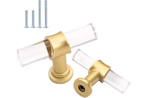 goldenwarm 15 Stück Möbelknopf Gold Griffe Gold Möbelgriffe Küche Schlafzimmertür Tür Knöpfe Modern Kommodengriff