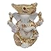 Gold Plated Hindu God Shri Ganesh Car Dashboard Statue Lord Ganesha Idol Bhagwan Ganpati Handicraft Decorative Spiritual Puja Vastu Showpiece Figurine - Religious Pooja Gift Item & Murti for Mandir / Temple / Home Decor / Office / Study Table RS.348.00