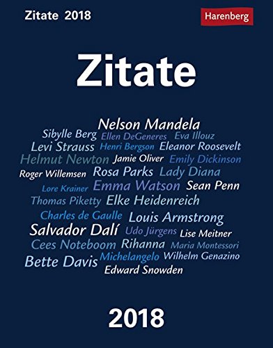 Zitate - Kalender 2018