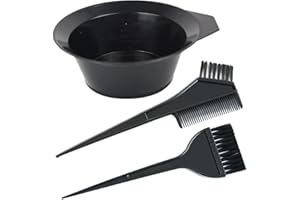YANTAISIYU Zestaw 3 Szt. Do Farbowania Włosów: Pędzel, Miska, Dwustronna Grzebień