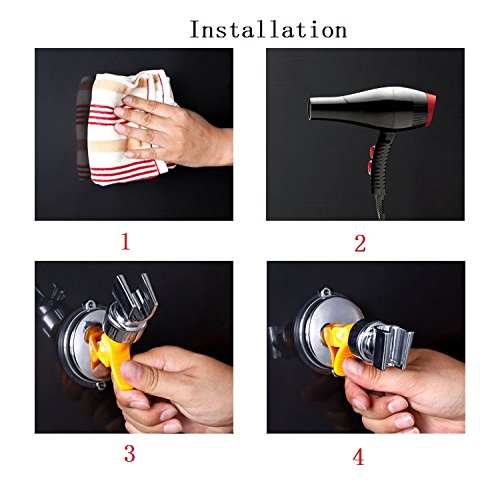 Duschkopfhalterung, Qile Verstellbar Brausehalter Saugnapf Duschhalterung Duschkopf Halter Handbrausehalter - 7