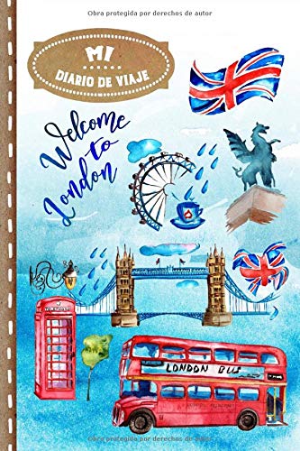 Diario de Viaje: Londres Libro de Registro de Viajes Guiado Infantil - Cuaderno de Recuerdos de Actividades en Vacaciones para Escribir, Dibujar, Afirmaciones de Gratitud para Niños y Niñas