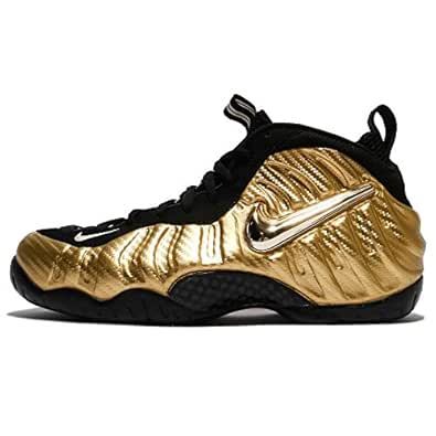 gold and white foamposites