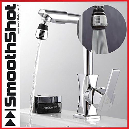 KITCHEN TAP SWIVEL FAUCET 360° ROTATE WATER SAVER DIFFUSER FILTER AERATOR
