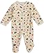 Hello Kitty Baby Girls' "Leopard Heart" Footed Coverall - ivory, 3 - 6 months