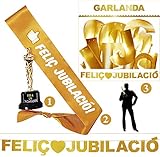 Guirnalda Letras Doradas Cartulina , Cordel 3 metros, Pinzas (Catalá)