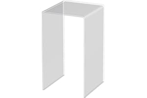 3R W Design TV Monitor Laptop Computer Stand Acrylic Riser, Printer, Audio Hi-Fi Stand Rack Hoverstand (6mm-thick-20cm-20cm-35cm)