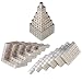 Produktbild Deryun Eine Reihe Von (64pcs) Rostfreiem Stahl Metall WüRfel für DIY Skulptur Freien SchöPfung Und Kombination (5mm)