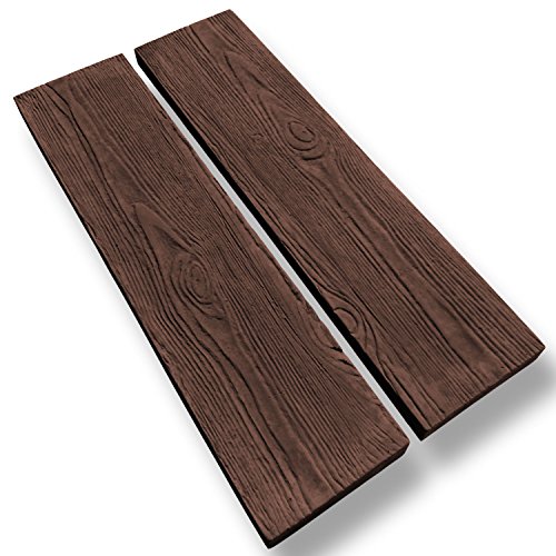 @tec Betonform Palisade Diele Holzmuster Schalungsform Gießform Polypropylen (Kunststoff) – Terrassenplatte Gehwegplatte 60x30x5,5 cm - 4