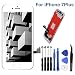 Produktbild TPEKKA Display Ersatz für iPhone 7 Plus Display Bildschirm-LCD Touchscreen Digitizer Display-Front Glas Panel mit Reparatur Komplett Set Werkzeuge für iPhone 7 Plus Screen Weiss, 5.5 Zoll