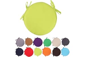 CMEILAU Coussins de Chaise colorés pour l'intérieur/extérieur Coussins de siège Ronds Coussins de Jardin pour la Maison - Diamètre 30 cm / 38 cm, Housse de Coussin pour Meubles de Patio