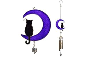 SOMETHING DIFFERENT Attitude Clothing Black Cat Windchime