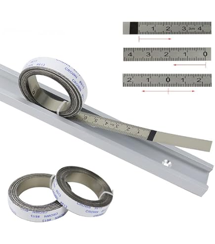 Kozelo Lot De 10 Rubans Adhésifs De Mesure Métrique 50cm - Règle Autocollante Étanche Pour Établi, Banc De Scie Et Table De Travail, Lecture Gauche à Droite, Transparent