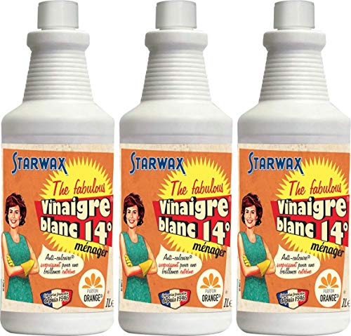 Starwax Fabulous 21023 vinagre blanco 14 ° - Perfume naranja - Juego de 3